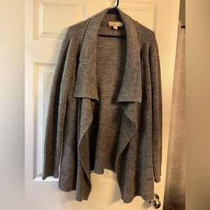 MICHAEL Michael Kors Charcoal Open-Front Cardigan